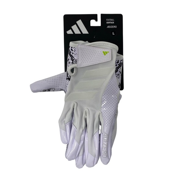 adidas Other - Adidas Adizero Griptack Football Receiver Gloves Mens Large White Black AF1999